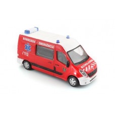 Ambul&acirc;ncia Bombeiros Renault Master 2010 escala 1:50