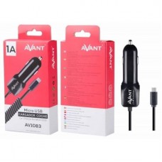 Carregador auto c/ cabo micro USB ESPIRAL 1A preto Carregador auto c/ cabo micro USB ESPIRAL 1A preto