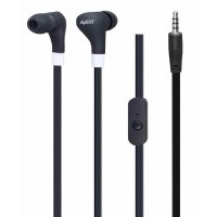 Auriculares stereo com microfone incorporado preto