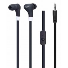 Auriculares stereo com microfone incorporado preto