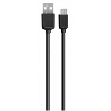 Cabo 2A USB micro USB 1m preto