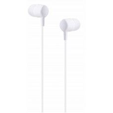 Auriculares com microfone branco