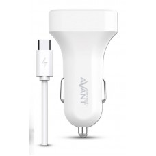 Carregador auto 2 USB 2.4A + cabo TIPO C