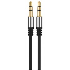 Cabo JACK A JACK 3,5mm conetor fino (especial auto) preto