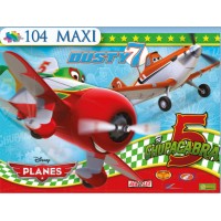 Puzzle 104 maxi PLANES "Faster, Dusty!"