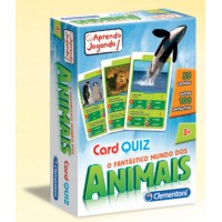 Jogo de cartas quiz o mundo dos animais