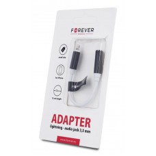 Adaptador IPHONE 8-PIN-AUDIO JACK 3,5 mm preto