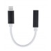 Adaptador IPHONE 8-PIN-AUDIO JACK 3,5 mm preto